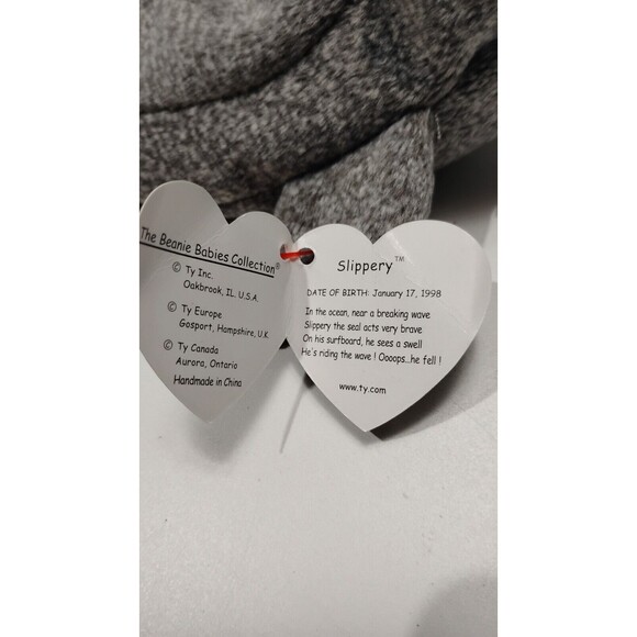 Ty Beanie Babie 7 inch Slippery the Seal Toy - Picture 6 of 9